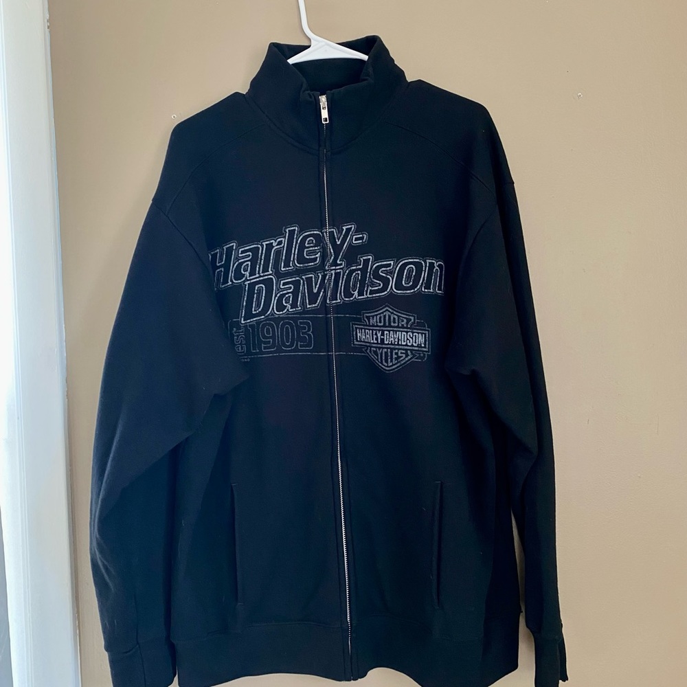 Harley Davidson Zip Up Sweater